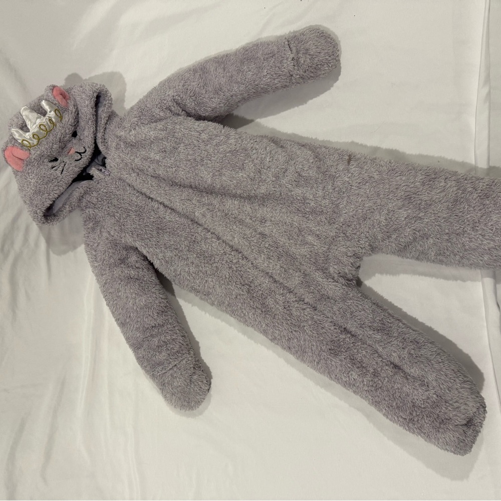 Purple Fuzzy Snowsuit